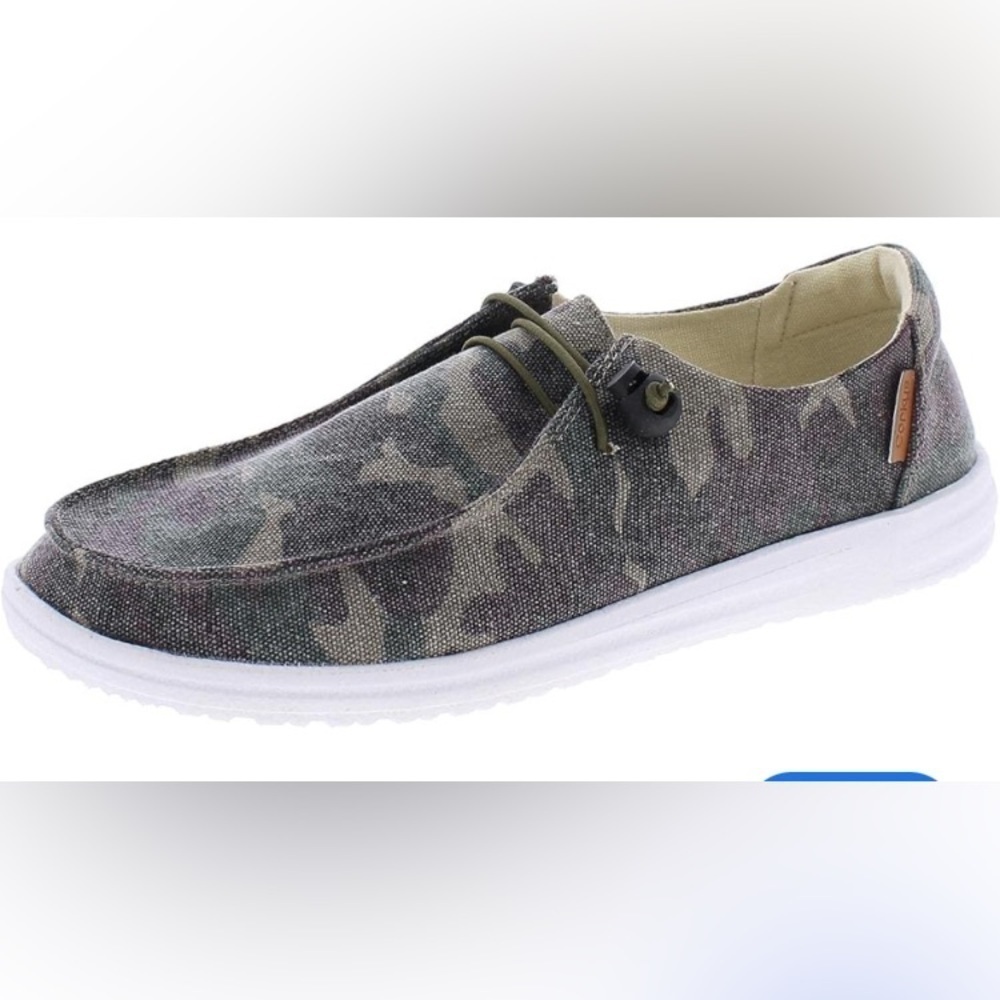 Corky’s kayak camouflage canvas‎ loafers size 9